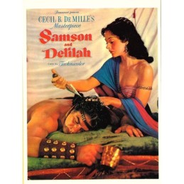 CARTE POSTALE SAMSON ET DALILA