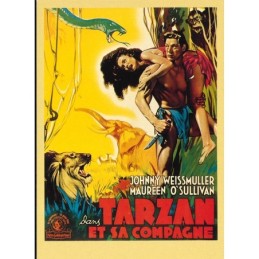 CARTE POSTALE TARZAN ET SA...