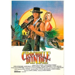 CARTE POSTALE CROCODILE DUNDEE