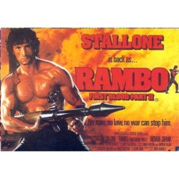 CARTE POSTALE RAMBO 2